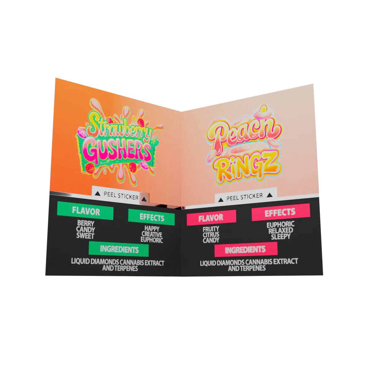 Rooted Labs Strawberry Gushers X Peach Rings 2G Disposable - Image 2