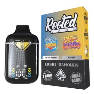 rooted labs blue dream x mango runtz 2g disposable